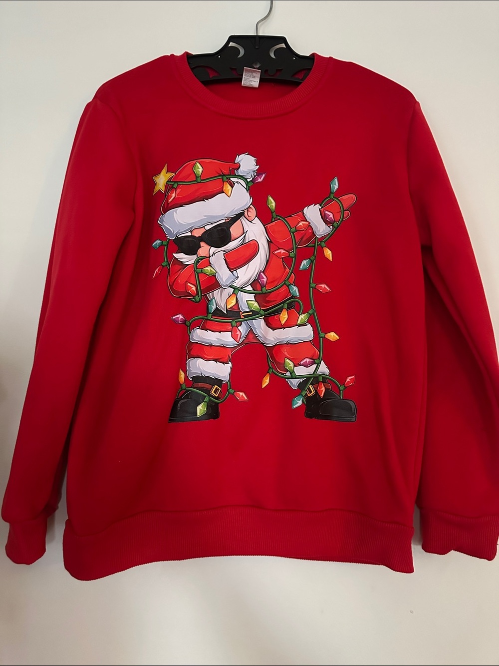 Kids Red Santa Dabbing Holiday Sweatshirt